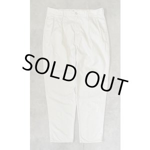 画像: 90'S RALPH LAUREN "ボックスロゴ" ツープリーツ チノパンツ オフホワイト (VINTAGE)