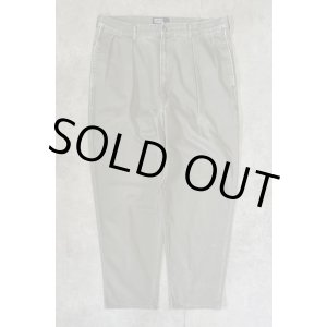 画像: 90'S RALPH LAUREN "ボックスロゴ" ツープリーツ チノパンツ カーキ (VINTAGE)