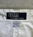 画像2: 90'S RALPH LAUREN "ボックスロゴ" ツープリーツ チノパンツ オフホワイト (VINTAGE)