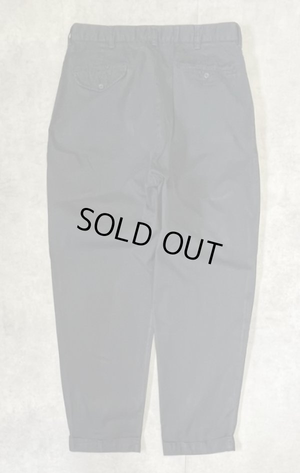 画像3: 90'S RALPH LAUREN "HAMMOND PANT" ツープリーツ チノパンツ ブラック (VINTAGE)