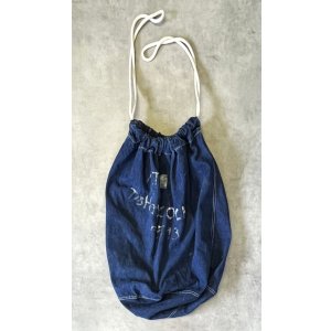 画像: 40'S アメリカ軍 両面ステンシル デニム ランドリーバッグ バラックバッグ インディゴ (VINTAGE)
