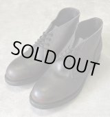 画像: 90'S アメリカ軍 US NAVY "CRADDOCK TERRY INC製" スチールトゥ レザー チャッカブーツ ブラック (DEADSTOCK)