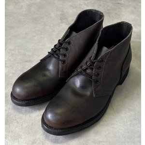 画像: 90'S アメリカ軍 US NAVY "CRADDOCK TERRY INC製" スチールトゥ レザー チャッカブーツ ブラック (DEADSTOCK)