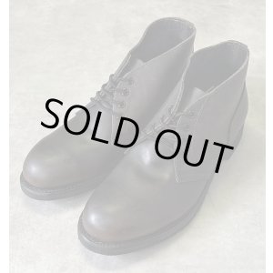 画像: 90'S アメリカ軍 US NAVY "CRADDOCK TERRY INC製" スチールトゥ レザー チャッカブーツ ブラック (DEADSTOCK)
