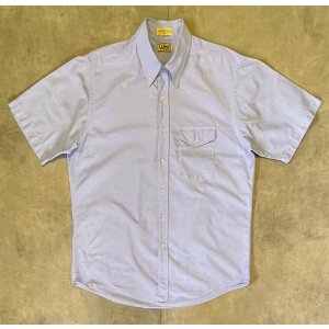 画像: 80'S LL Bean オックスフォード 半袖 BDシャツ ブルー (VINTAGE)
