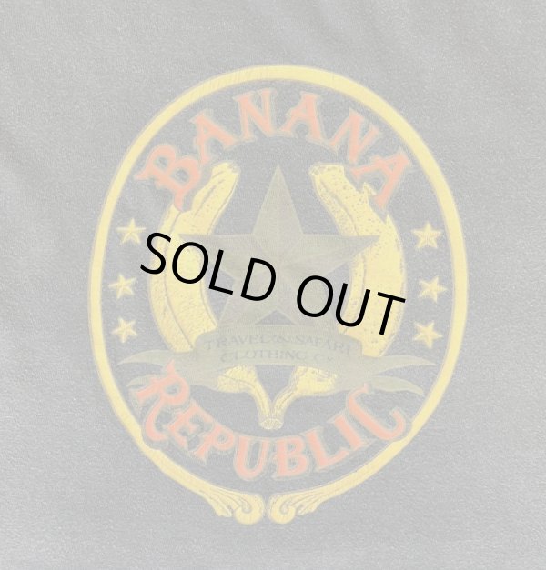 画像3: 80'S BANANA REPUBLIC シングルステッチ 半袖 Tシャツ フェードブラック (VINTAGE)