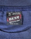 画像2: 90'S MAINE シングルステッチ 両面プリント 半袖 Tシャツ フェードネイビー USA製 (VINTAGE)