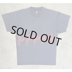 画像: 90'S MAINE シングルステッチ 両面プリント 半袖 Tシャツ フェードネイビー USA製 (VINTAGE)