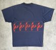 画像4: 90'S MAINE シングルステッチ 両面プリント 半袖 Tシャツ フェードネイビー USA製 (VINTAGE)