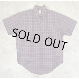 画像: 80'S BROOKS BROTHERS "MAKERS" 6ボタン ポプリン 半袖 BDシャツ チェック柄 USA製 (VINTAGE)