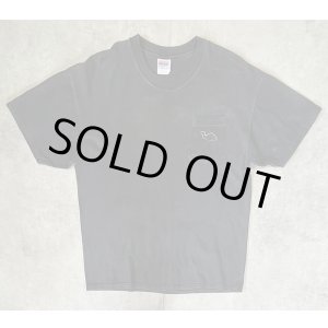 画像: 90'S CAMEL 両面プリント ポケット付き 半袖 Tシャツ フェードブラック (VINTAGE)