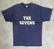 画像1: 90'S THE SEVENS シングルステッチ 半袖 Tシャツ ネイビー USA製 (VINTAGE)