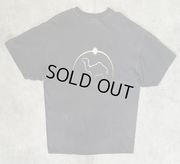 画像4: 90'S CAMEL 両面プリント ポケット付き 半袖 Tシャツ フェードブラック (VINTAGE)