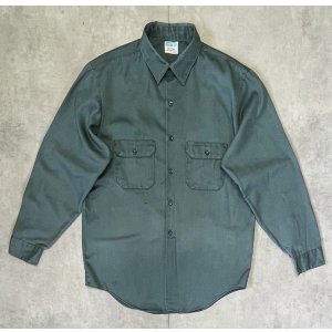画像: 60'S BIG MAC "PENN-PREST" 長袖 ワークシャツ ダークグリーン (VINTAGE)