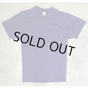 画像: 90'S FRUIT OF THE LOOM シングルステッチ 耳付きポケット 半袖 Tシャツ ネイビー USA製 (VINTAGE)