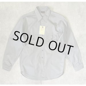 画像: 50'S BIG SMITH コットン100% マチ付き 長袖 ワークシャツ グレー USA製 (DEADSTOCK)