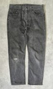 画像1: 90'S LEVIS 501 デニム 先染めブラック W33L30 USA製 (VINTAGE)