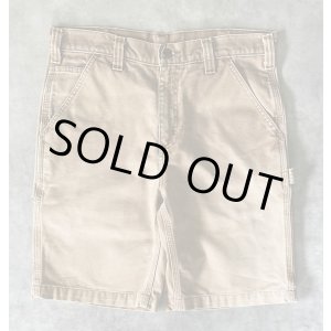 画像: CARHARTT ダックショーツ ブラウン (USED)