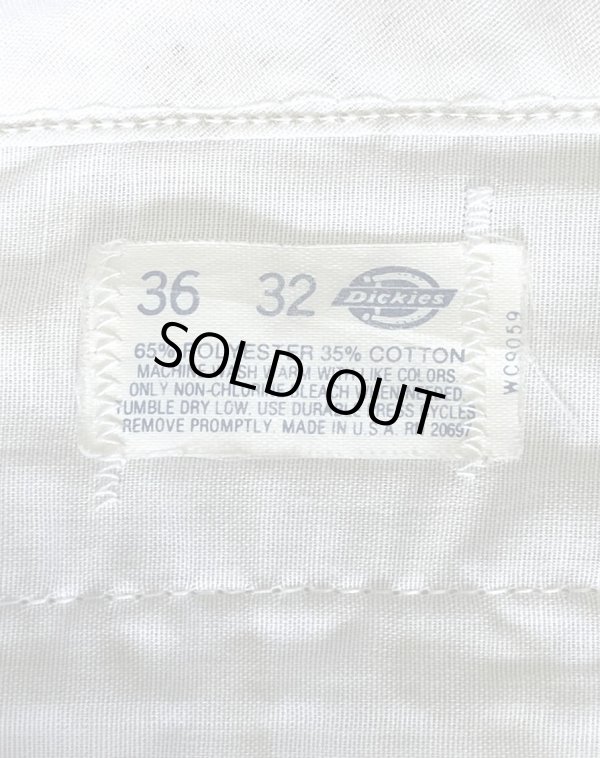 画像4: 80'S DICKIES 874 チビタグ ポプリン ワークパンツ ベージュ W36L32 USA製 (VINTAGE)