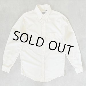 画像: 90'S LANDS' END オックスフォード 長袖 BDシャツ 生成り USA製 (VINTAGE)