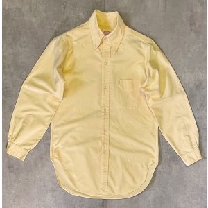 画像: 70'S BROOKS BROTHERS "MAKERS" 6ボタン オックスフォード 長袖 BDシャツ イエロー USA製 (VINTAGE)