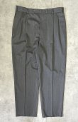 画像1: BROOKS BROTHERS ツータック トロピカルウールパンツ ダークグレー (VINTAGE)