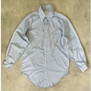 画像: 80'S BROOKS BROTHERS "MAKERS" 6ボタン BROOKSCLOTH 長袖 BDシャツ ブルー USA製 (VINTAGE)