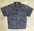 画像1: 00'S PATAGONIA オープンカラー 半袖 ACシャツ バーククロス総柄 (VINTAGE)
