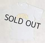 画像: 90'S SAND-KNIT "MICHIGAN" 半袖 Tシャツ ヘザーグレー (VINTAGE)