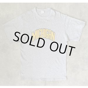 画像: 90'S SAND-KNIT "MICHIGAN" 半袖 Tシャツ ヘザーグレー (VINTAGE)