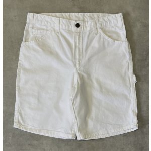 画像: DICKIES ペインターショーツ ホワイト (USED)
