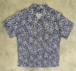 画像1: 90'S RALPH LAUREN "CALDWELL" リネン/コットン 半袖 オープンカラーシャツ 花柄 (VINTAGE)