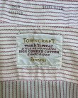 画像2: 60'S TOWNCRAFT コットン100% マチ付き 半袖 タブカラーシャツ ストライプ (VINTAGE)