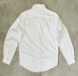画像4: 90'S RALPH LAUREN 片側フラップ付きポケット 猫目ボタン ワークシャツ ホワイト (VINTAGE)