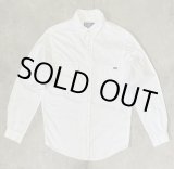 画像: 90'S RALPH LAUREN 片側フラップ付きポケット 猫目ボタン ワークシャツ ホワイト (VINTAGE)