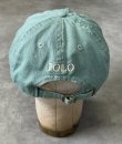 画像4: 90'S RALPH LAUREN ロゴ刺繍 ベースボールキャップ ライトグリーン USA製 (VINTAGE)