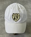 画像2: 90'S RALPH LAUREN "POLO 67" ベースボールキャップ ライトベージュ USA製 (VINTAGE)