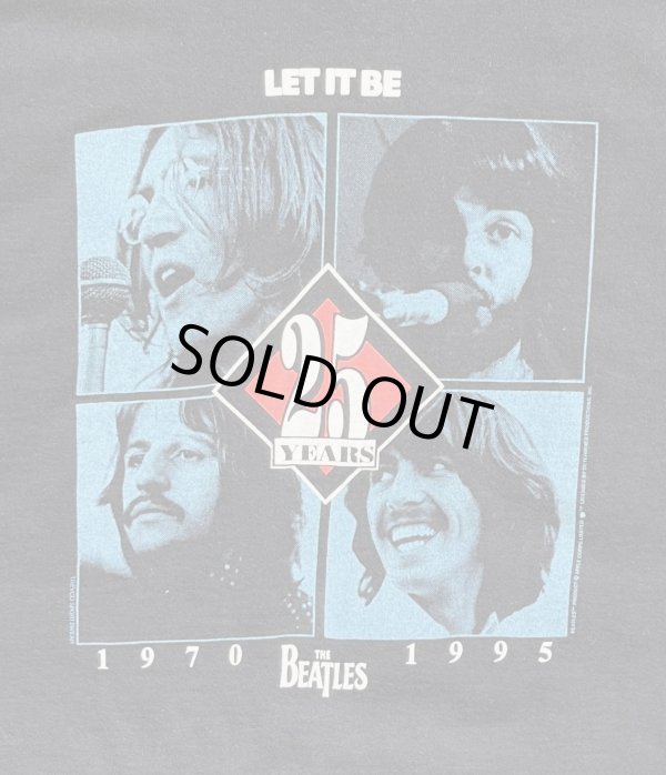 画像3: 90'S THE BEATLES "LET IT BE 25YEARS" シングルステッチ 両面プリント 半袖 Tシャツ ブラック USA製 (VINTAGE)