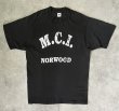 画像1: 90'S M.C.I. NORWOOD シングルステッチ 両面プリント 半袖 Tシャツ ブラック USA製 (VINTAGE)