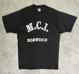 画像: 90'S M.C.I. NORWOOD シングルステッチ 両面プリント 半袖 Tシャツ ブラック USA製 (VINTAGE)