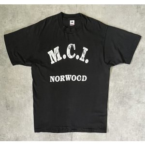 画像: 90'S M.C.I. NORWOOD シングルステッチ 両面プリント 半袖 Tシャツ ブラック USA製 (VINTAGE)