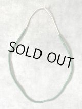 画像: ホワイトハーツ オールドビーズ ネックレス グリーン 5mm (VINTAGE)