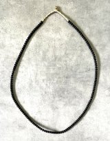 画像: ホワイトハーツ オールドビーズ ネックレス ブラック 6mm (VINTAGE)