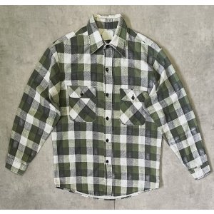 画像: 80'S SEARS プリントフランネル ワークシャツ チェック柄 (VINTAGE)