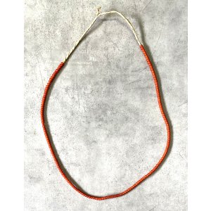 画像: ホワイトハーツ オールドビーズ ネックレス レッド 3mm (VINTAGE)