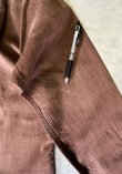 画像5: 60'S VAN HEUSEN コットン/レーヨン 長袖 オープンカラーシャツ ブラウン (VINTAGE)