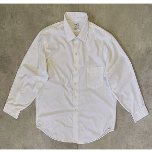 画像: 60'S ARROW "DECTON" 長袖 ポプリンシャツ ホワイト USA製 (VINTAGE)