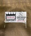 画像2: 60'S CRANBROOK コットン/ポリ 長袖 オープンカラーシャツ カーキ 日本製 (VINTAGE)