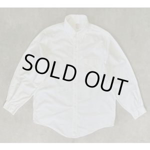 画像: 90'S BROOKS BROTHERS "MAKERS" オックスフォード 長袖 BDシャツ ホワイト USA製 (VINTAGE)
