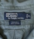 画像2: 90'S RALPH LAUREN "CALDWELL" コットン 裾ロゴ 半袖 オープンカラーシャツ カーキ (VINTAGE)